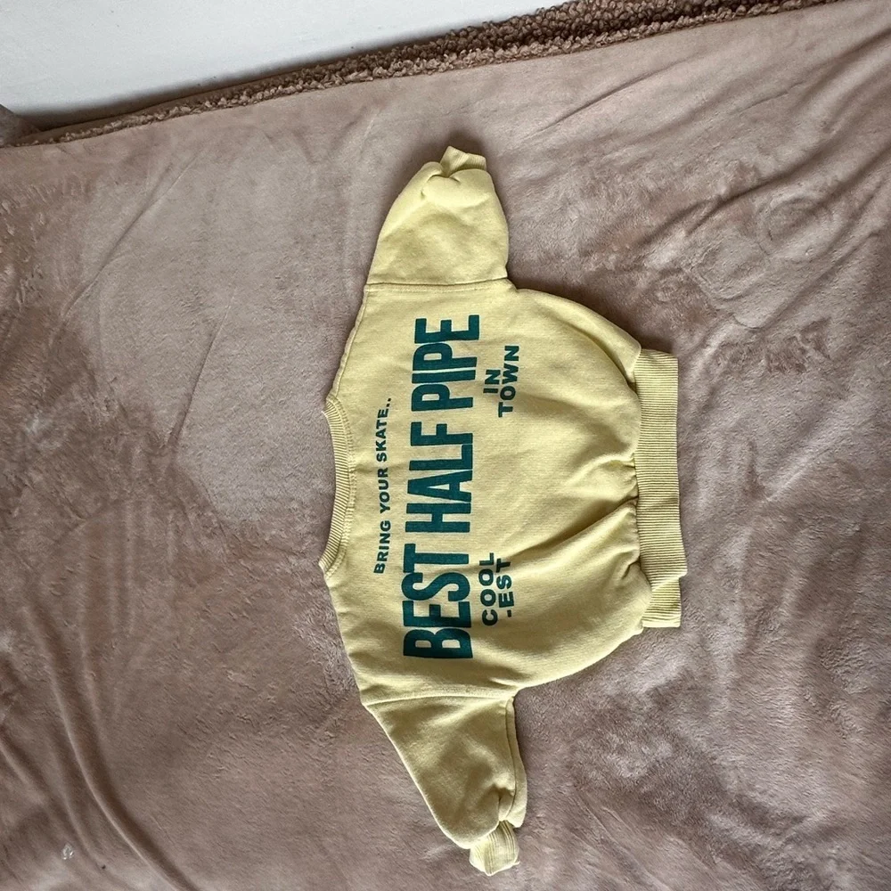 Zara Kids Yellow 'Bring Your SK8' Sweatshirt
